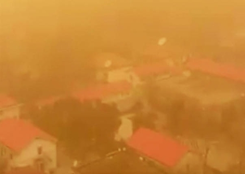 Mais de 400 voos são cancelados após tempestade de areia atingir China