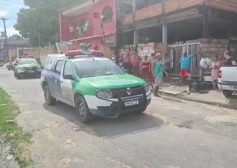 Homem é baleado após tentar tomar arma de PM em Manaus