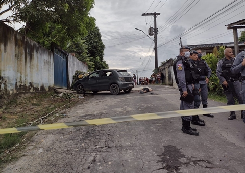 Homem tem cabeça 'estourada' a tiros em rua de Manaus