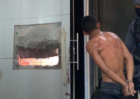 Homem fica engatado em buraco e apanha da população durante roubo em Manaus