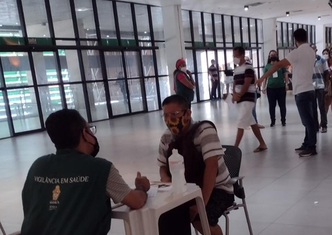 Ponto de vacinação, Vasco Vasques tem pouca movimentação neste domingo 