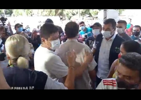 Wilson Lima é hostilizado em visita a mutirão do ‘Vacina Amazonas’, vídeo