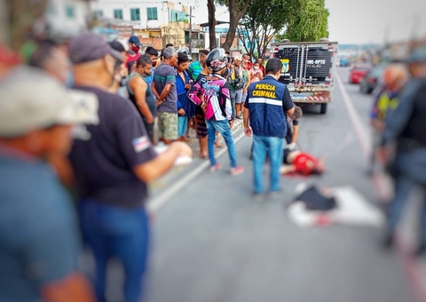 Imagens mostram acidente que matou homem e deixou dois feridos em Manaus