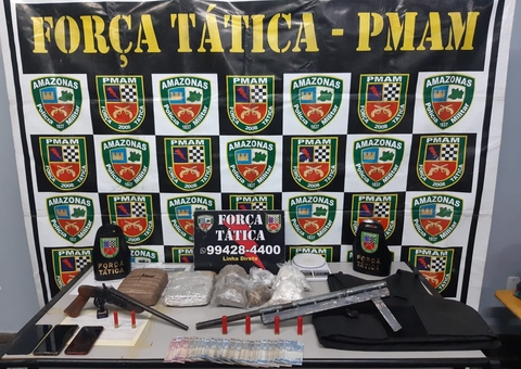 Traficante é preso com armas e colete à prova de balas após fuga em Manaus