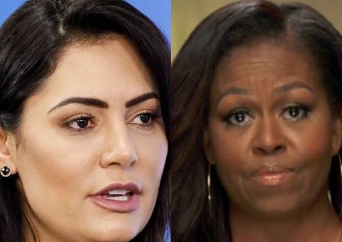 Ao vivo, repórter confunde Michelle Bolsonaro com Michelle Obama; Vídeo