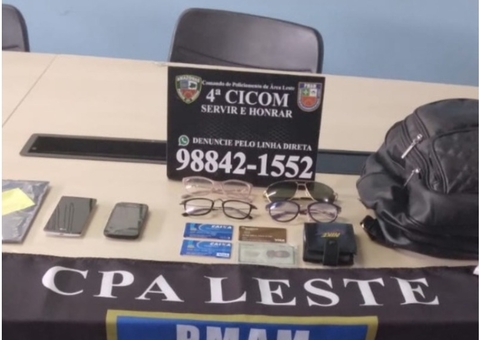 Suspeito é preso após furto em ótica de Manaus