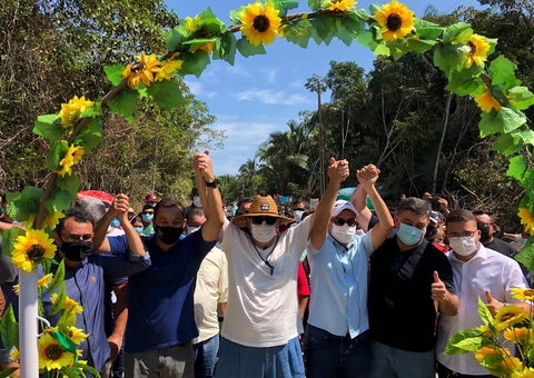 Braga inaugura obras no Amazonas e anuncia mais investimentos em município