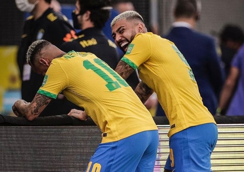 Gabigol posta foto com legenda curiosa após presença da PF em campo e Neymar responde: ‘ia junto’