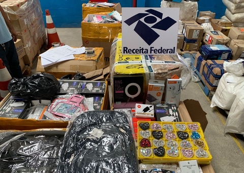 Receita apreende quase R$ 1 milhão em produtos piratas e desviados em Manaus