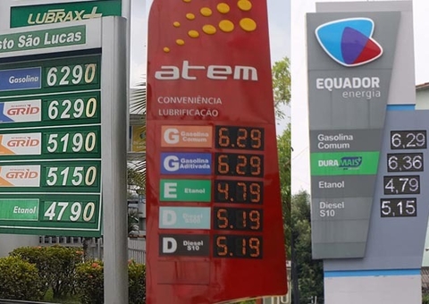 Manaus tem gasolina a R$ 6,29, mas preço deve subir ainda hoje