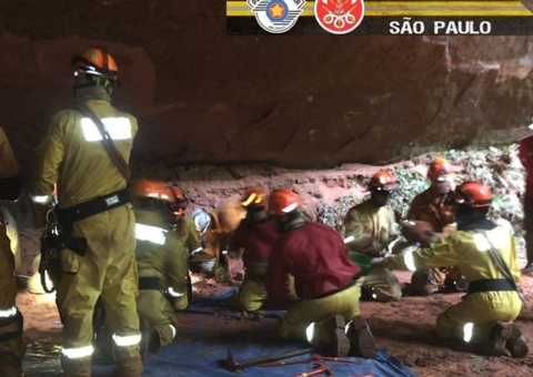 Nove pessoas seguem desaparecidas após desabamento em gruta
