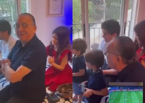 Galvão Bueno narra jogo de videogame a pedido dos netos: ‘bom demais ser avô'
