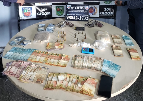 Donos de lanche e bares são presos com armas, drogas e mais de R$ 10 mil em Manaus