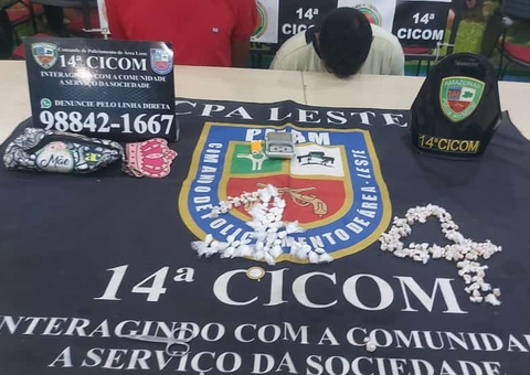 Traficante é preso com pochete recheada de droga na zona leste de Manaus