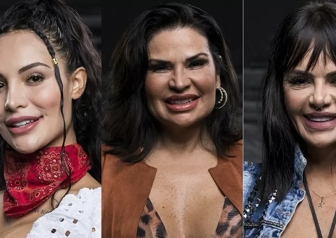 Aline, Solange e Valentina estão na roça em 'A Fazenda'