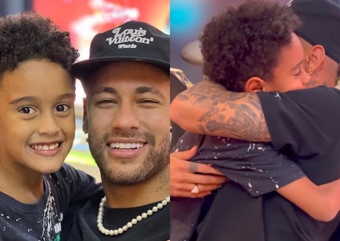Filho de Denilson e Luciele Di Camargo tem reação fofa ao conhecer Neymar 