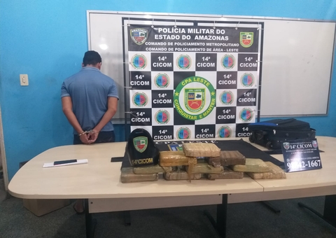 Homem é preso com 10 kg de drogas em casa em Manaus