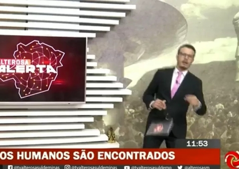 Apresentador do SBT desmaia durante jornal ao vivo; veja vídeo