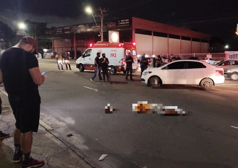 Homem morre atropelado por moto ao tentar atravessar avenida em Manaus