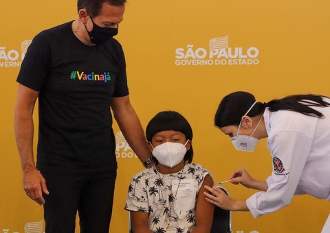 Xavante de 8 anos é a 1ª criança vacinada contra covid no Brasil