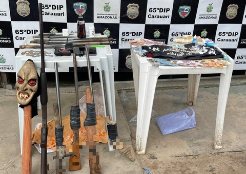 Polícia detém cinco homens por tráfico de drogas e porte ilegal de arma no Amazonas