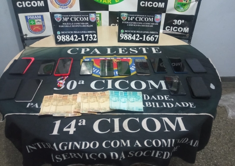 Grupo que fazia arrastões em Manaus é preso com carro Toyota e celulares