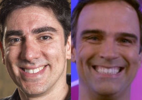 Adnet posta foto antiga de Tadeu Schmidt com ‘monocelha’ e surpreende fãs