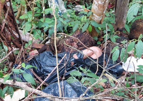 Torturado até a morte, homem é encontrado em ramal na AM-010 com recado de facção