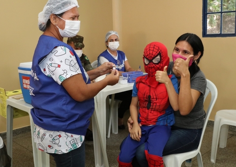 Mais de 2 mil crianças de 5 a 11 anos já estão vacinadas contra a covid no Amazonas