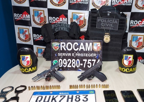 Com colete e distintivo, suspeitos de assaltos em Manaus fingiam ser da Polícia Civil