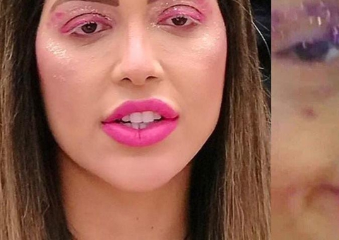 Em dia de festa no BBB 22, maquiagem de Laís vira meme na web