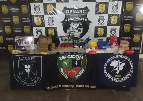 Integrantes de facção em Manaus são presos com armas e drogas durante operação