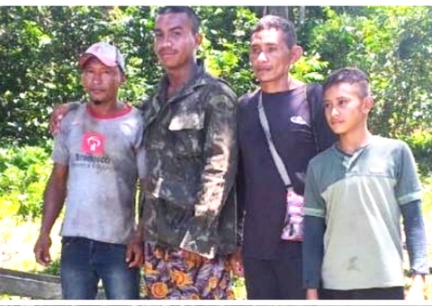 Sobrevivendo apenas com água, grupo é encontrado após ficar 4 dias desaparecido em mata no Amazonas