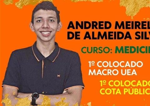 Estudante amazonense é aprovado em 1º lugar e garante vaga em medicina na USP