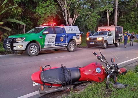 Motociclista tem corpo arremessado em acidente e morre em avenida de Manaus