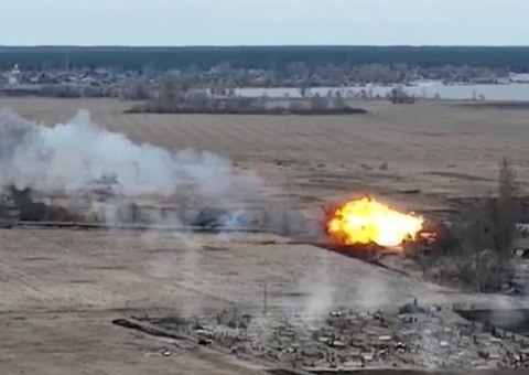 Ucrânia divulga vídeo de suposto ataque contra helicóptero da Rússia