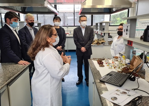 Consulado japonês visita CBA e conhece atividades na área de bioeconomia