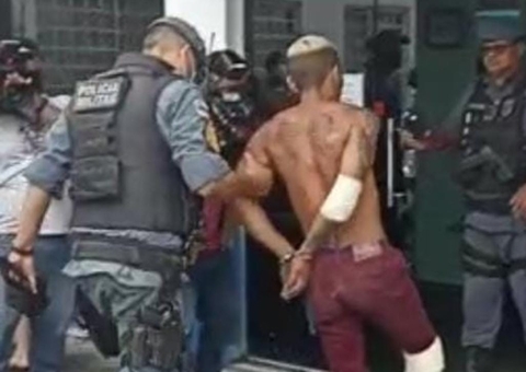 Suspeito de assalto acaba preso após levar tiro na bunda e comparsa foge em Manaus