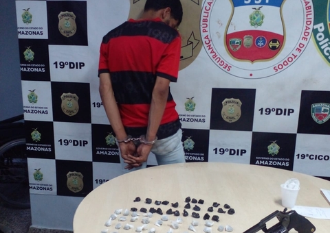 Homem é preso ao receber polícia a bala em área vermelha em Manaus