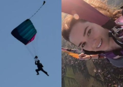 Vídeo mostra queda de paraquedista do Exército que morreu durante tentativa de pouso
