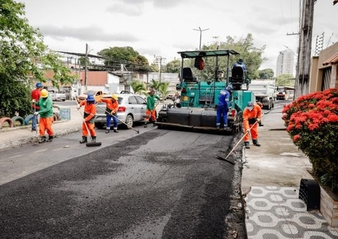 10 mil ruas de Manaus vão receber recapeamento asfáltico