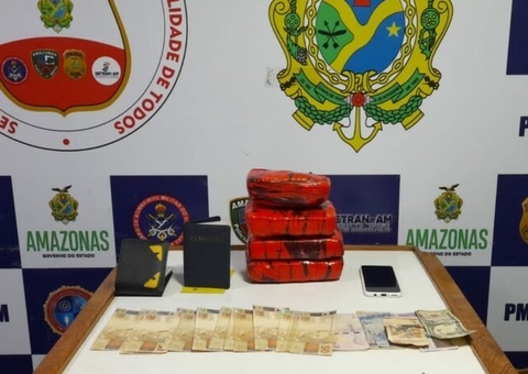 Drogas são apreendidas em banheiro de embarcação no Amazonas