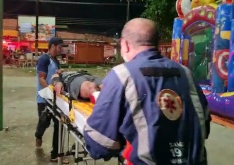 Homem é atingido por bala perdida enquanto jogava basquete em Manaus