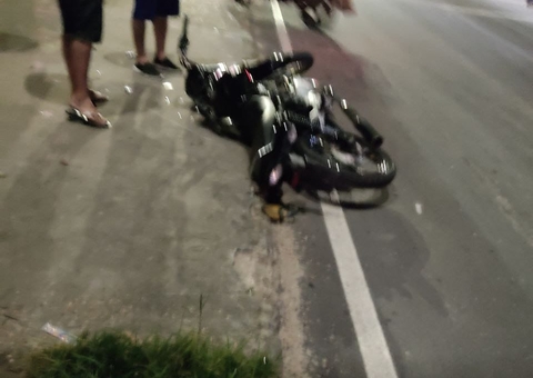Homem fica ferido ao ser lançado de moto durante acidente em Manaus