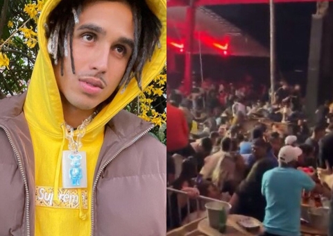 Vídeo: Tiroteio causa pânico e deixa um ferido durante show do rapper Matuê