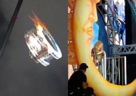 Fãs vão à loucura ao ver Joelma descendo de guindaste em gravação de DVD em Manaus