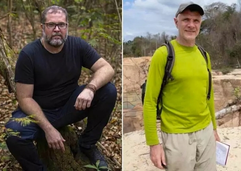 Ganchos são usados para resgatar lancha submersa de Dom e Bruno no Amazonas