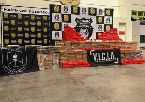 Operação apreende 1 tonelada de cocaína avaliada em R$ 17 milhões no Amazonas