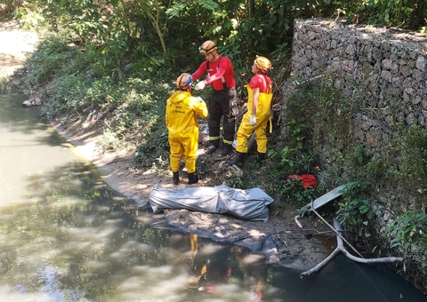 Com facada no pescoço, corpo de homem é encontrado boiando em igarapé em Manaus
