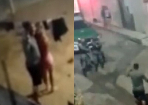 Vídeo: Homem faz mulher refém e é baleado por policiais em Manaus 